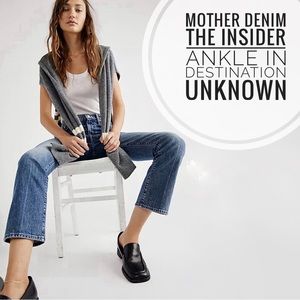 MOTHER Superior The Insider Ankle Destination Unknown High Rise Jeans Flare Crop